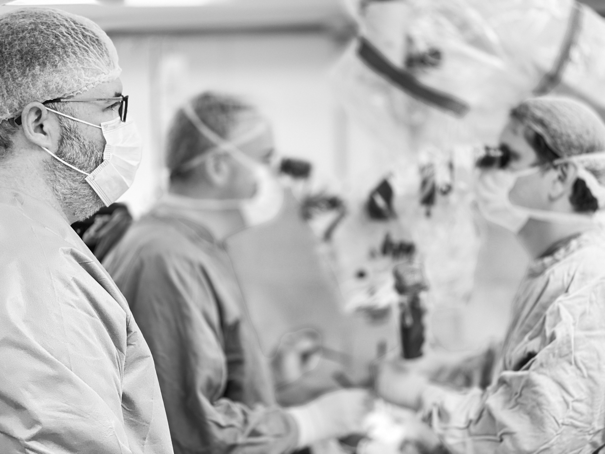 Equipe de Cirurgia Fetal da Fetali, sob a coordenação do Dr. Fábio Batistuta de Mesquita em campo na correção intrauterina da mielomeningocele.